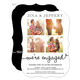 White Our Love Story Engagement Invitations Image 1 of 5